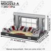 MOOXI Space Wars Movie Throne Military Conference Room Scenario Model Building Block DIY Diorama Bricks For Kids Montessori Toys