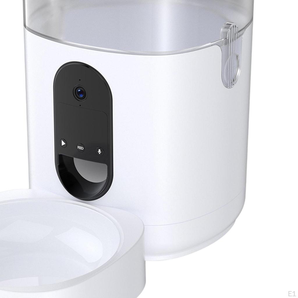 Automatischer Katzenfutterspender, Portionskontrolle, einfache Reinigung, 10S-Mahlzeitenruf-App