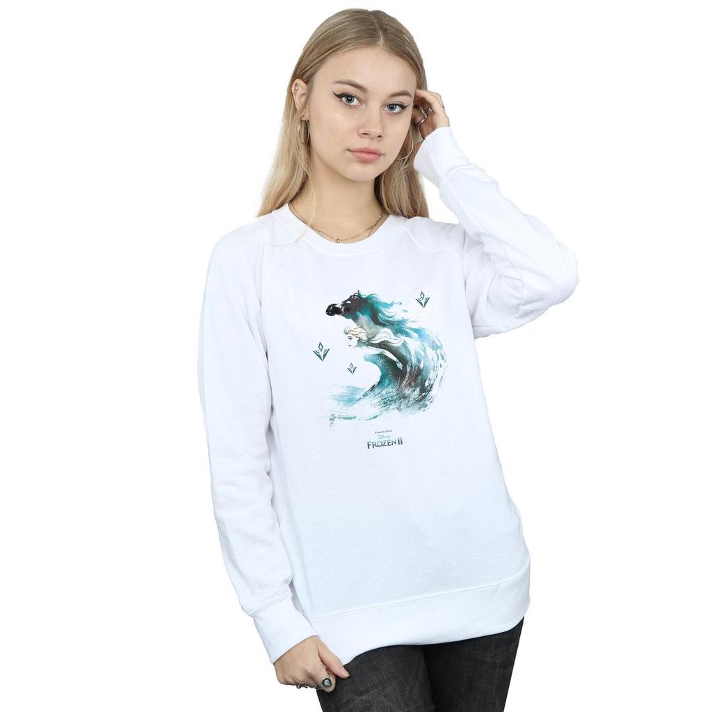 Disney Womens/Ladies Frozen 2 Elsa With Nokk The Water Spirit Sweatshirt