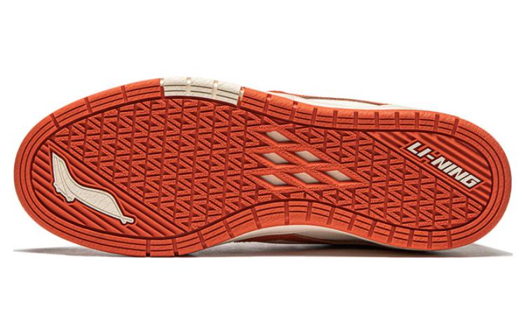 Men's Sneakers Li-Ning Li Ning Slip Resistant Low top Skateboard Shoes Men's Orange White