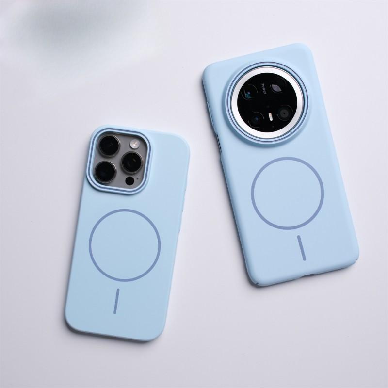 Slim Matte PC Phone Case With Strong Magnetic Ring Mate 70 Pro Pura Anti-Slip Shockproof Protective Cover