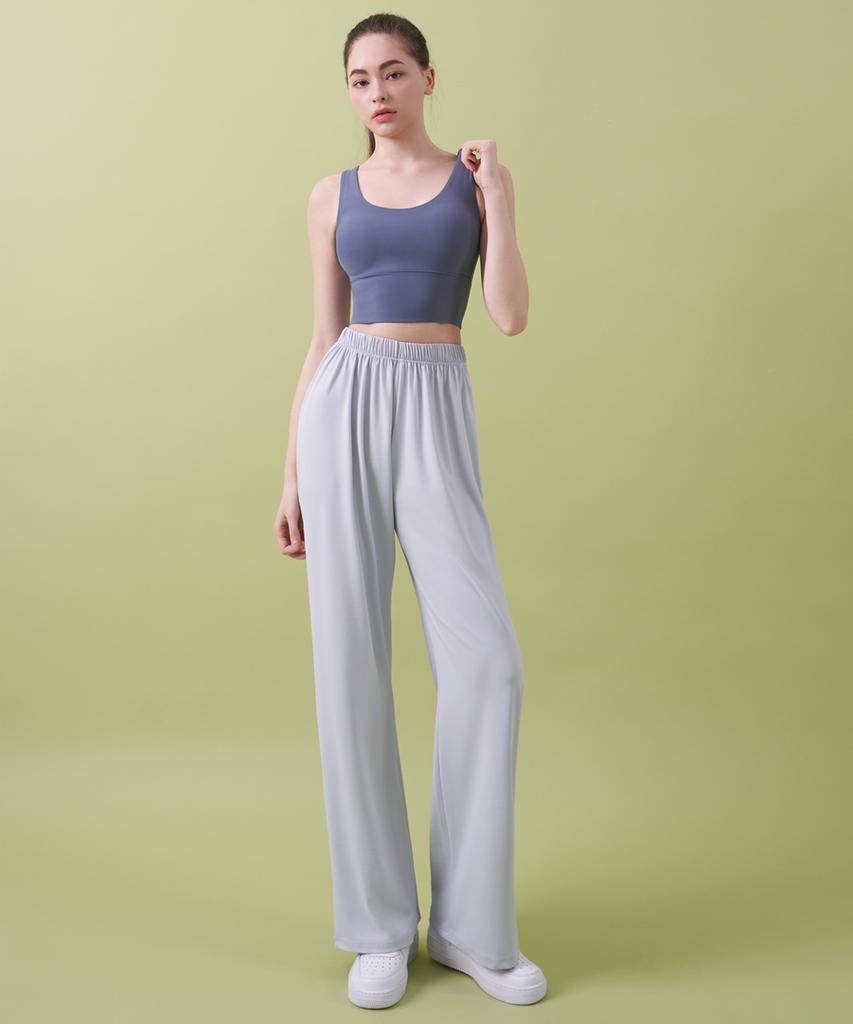 Sculp Pig Soft Relaxed Fit Wide Pants Light Grey (Basic/Long)