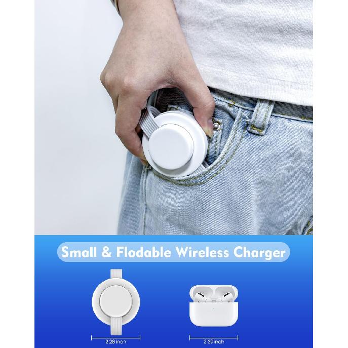 3 In 1 Charging Station for Apple Multiple Devices,Foldable Magnetic Wireless Charger for Travel Charging Pad,Wireless Charger Station for iPhone16