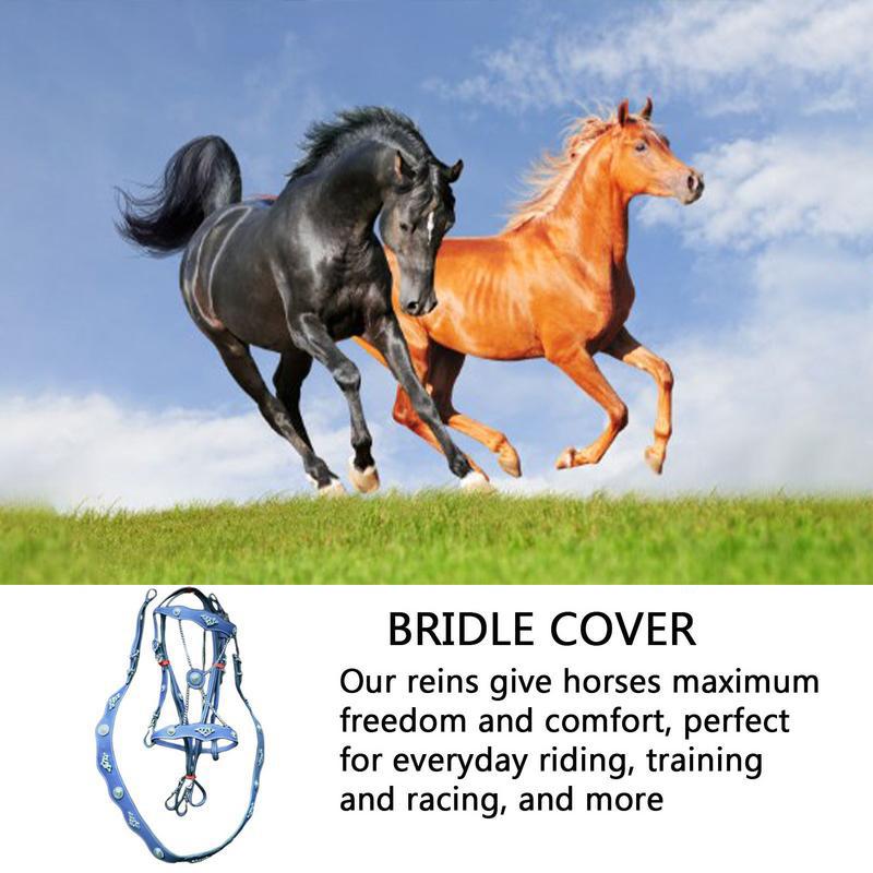 Cabestros y cuerdas guía para caballos Cabestros y cuerdas guía de cuero sintético Cabestros ergonómicos y cómodos sin ataduras con hebilla de metal