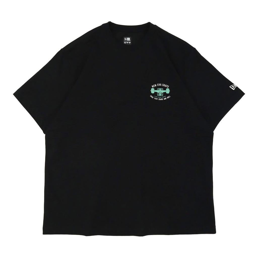 NEW ERA Short Sleeve T Shirt Skateboard Black RS42