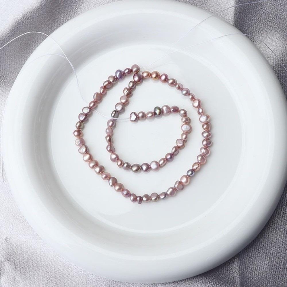 

About 75 Pieces/Rope Natural Freshwater Pearl Beads DIY Jewelry Beads Jewelry Making Accessories фиолетовый