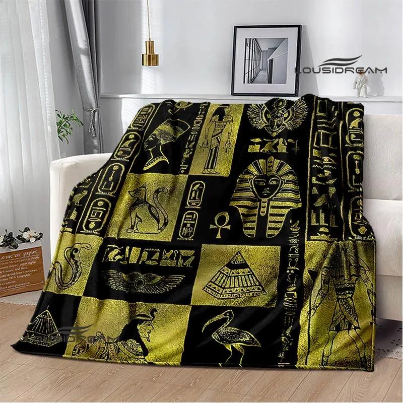 3D Egyptian Pharaoh Oracle Black Cat Printed Blanket Warm Flannel blankets Home bed linings blankets for beds Birthday Gift