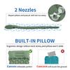 Ultra-Light Inflatable Camping Sleeping Pad with its Built-in Foot Pump and Pillow - Hiking pad, Backpacking Pad