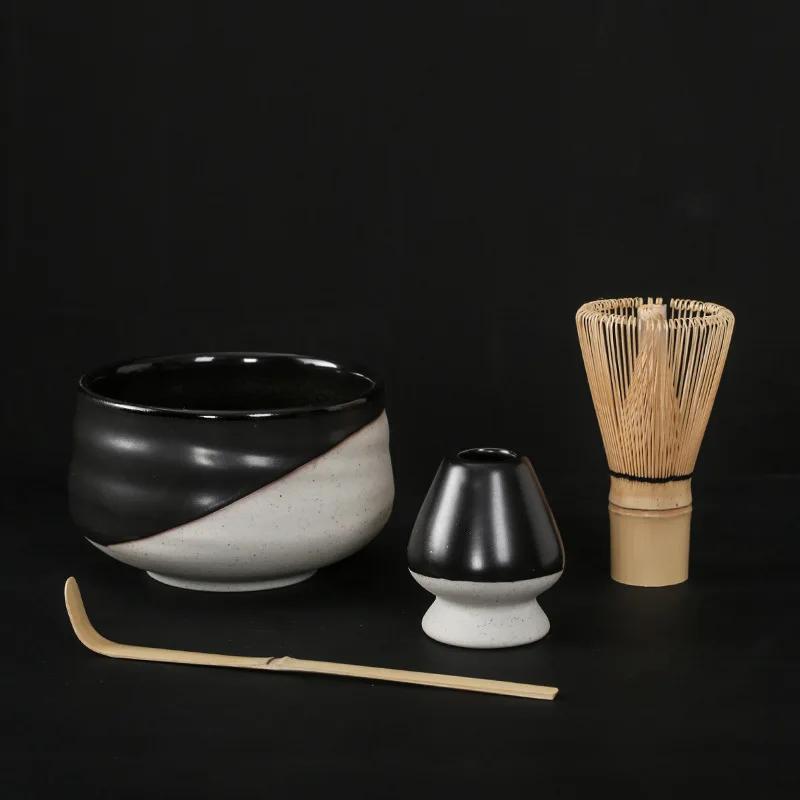 Indoor Beverage Shop Tea-making Tools Accessories 4pcs Japanese Matcha Set Safe Bamboo Whisk Teaspoon Tea Sets Birthday Gifts