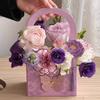 3Pcs/Set Butterfly Flower Box Carton Bouquet Wedding Party Decoration Flower Basket Gift Bag Valentine's Day Packaging Handheld