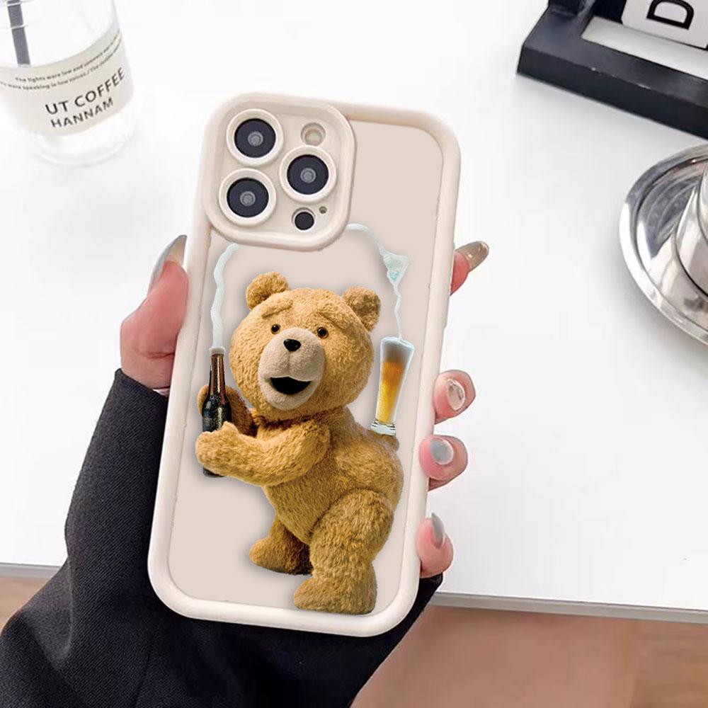 Cartoon T-Teddy Bear Cover Phone Case For Oneplus 11 10R 8T NORD CE 2 3 4 LITE ACE 2 3 Google PIXEL 7 8 7A 8A 9 Case Funda Capa
