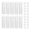 10pcs Round Coin Storage Tubes Clear Plastic Coin Collection Tubes Screw on Lid Reusable Coin Container Tubes