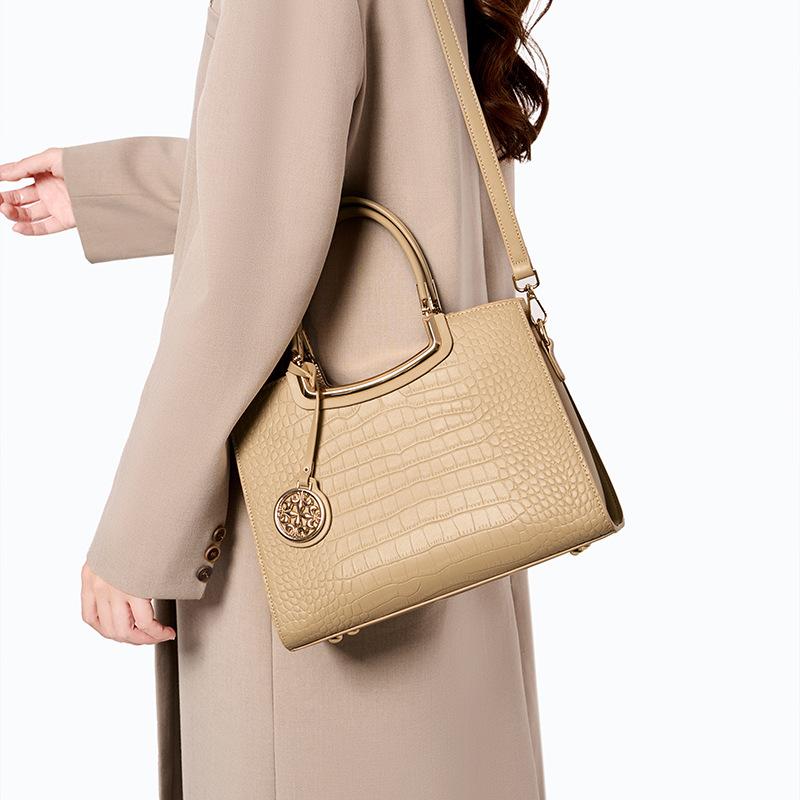 Mother'S Day Gift Women'S Bag Large Capacity Mother Bag Niche High-End Crocodile Pattern Handbag