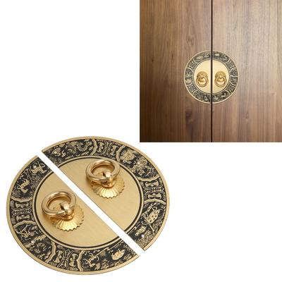 Round Double Cabinet Pulls With Screws Furniture Handles Vintage Antique Cabinet Handles  Cupboard