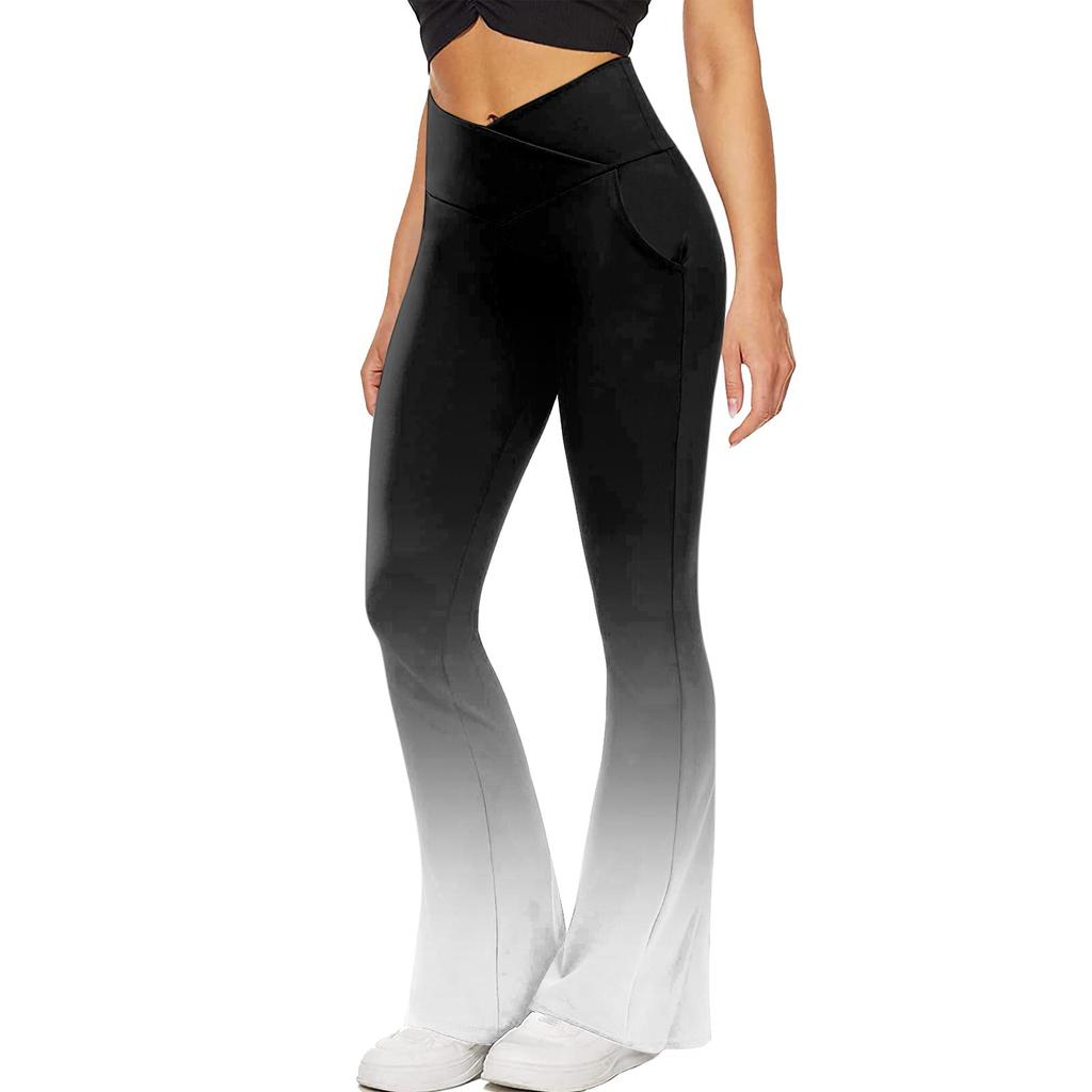 Damenmode Freizeit Cross Waist Sporttasche Yoga Leggings Hose