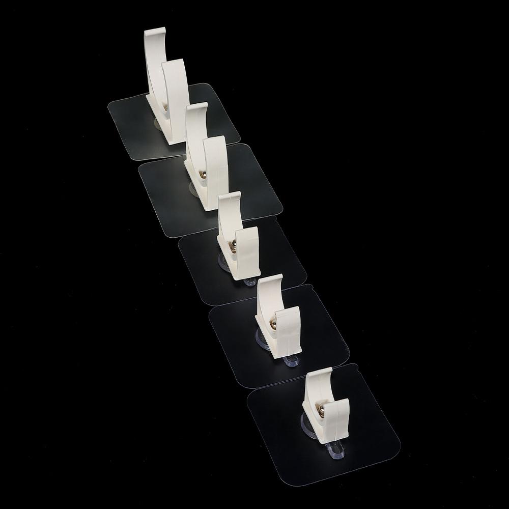 1/5Pcs Aquarium Fish Tank Self-adhesive Pipe Clamp Garden Irrigation Tube Clip Connector