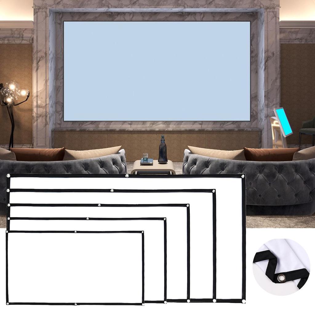 Simple Projector Screen Home/Office Portable Anti-light Projector Screen for Cinema Camping Theater