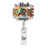 New Arrival Nurse Badge Reels Retractable Badge Holders With Alligator Clip Organ Heart Id Badge Clip For Doctor Nursing Student