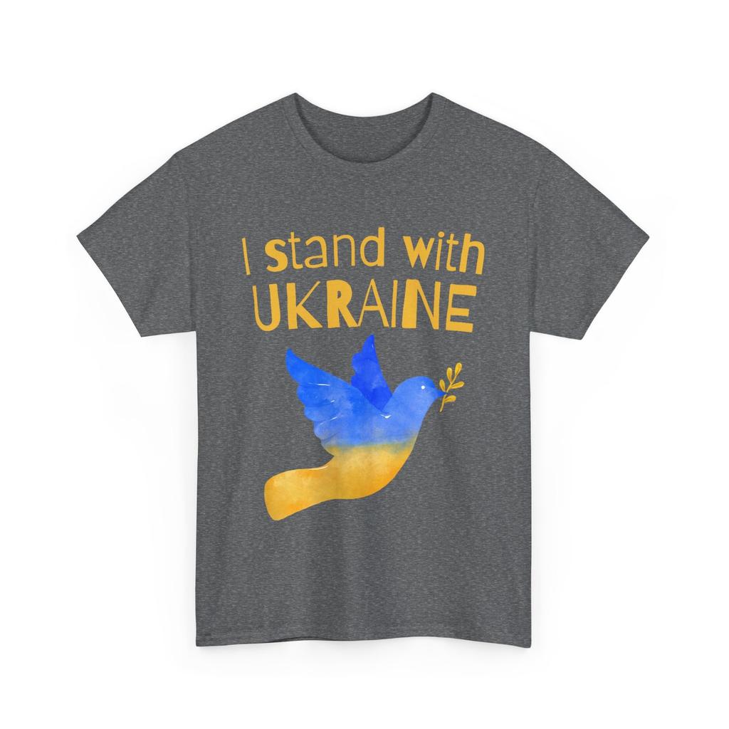 Ukraine Shirt, I Stand With Ukraine Blue Yellow Bird Women Men Peace T-shirt