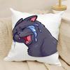 fashing cat thinking network pattern Pillow Case Natural Linen Double-Sided Printing Sofa Home Decor Cushion Cover