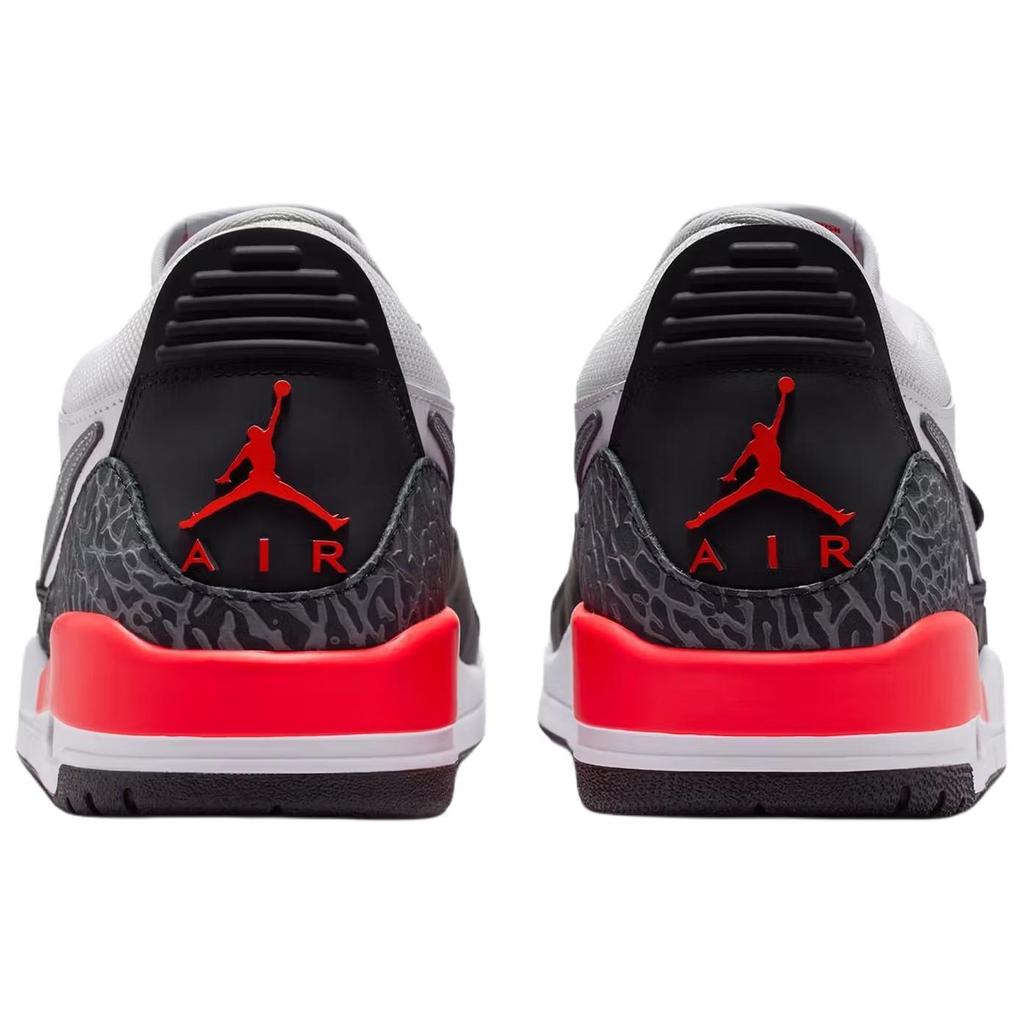 Jordan Legacy 312 Low Top Vintage Basketball Shoes Men's White Red CD7069-113