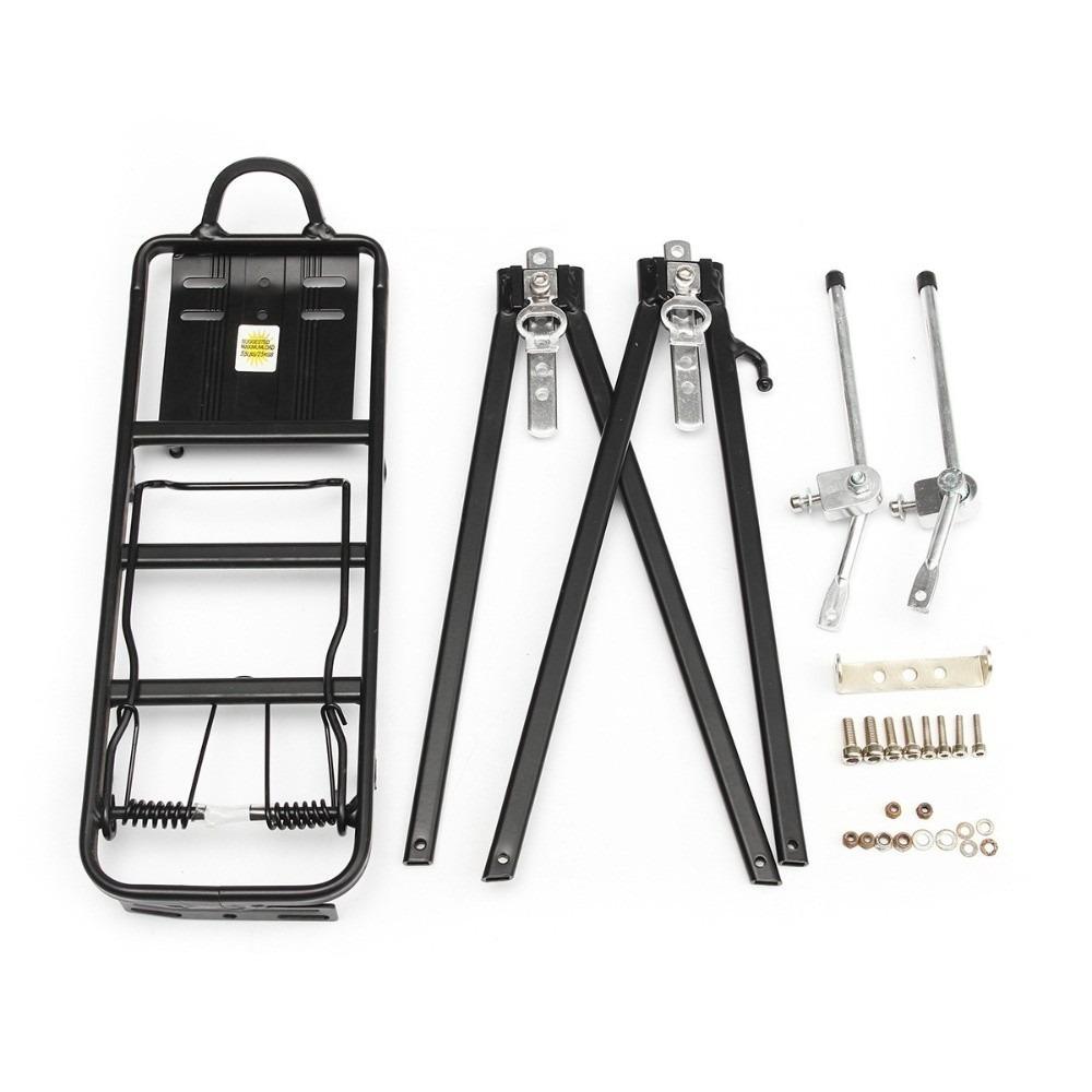 

Быстросъемный задний багажник для велосипедов 26 -29 для шоссейных, горных и складных велосипедов чёрный