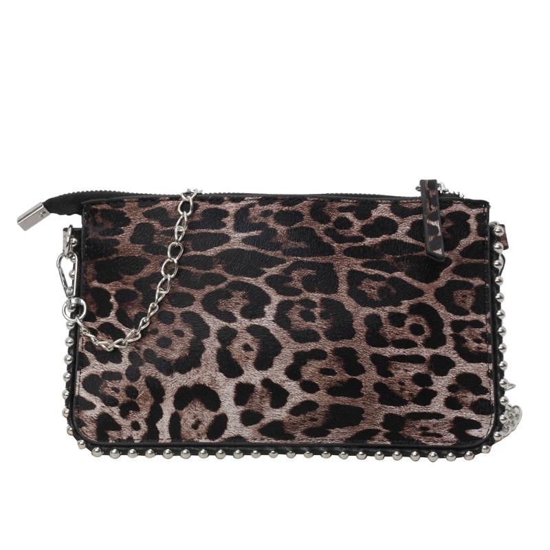 New Leopard Crossbody Bags For Women Fashion Chain Mobile Phone Purse Fashion Shoulder Messenger Bag
