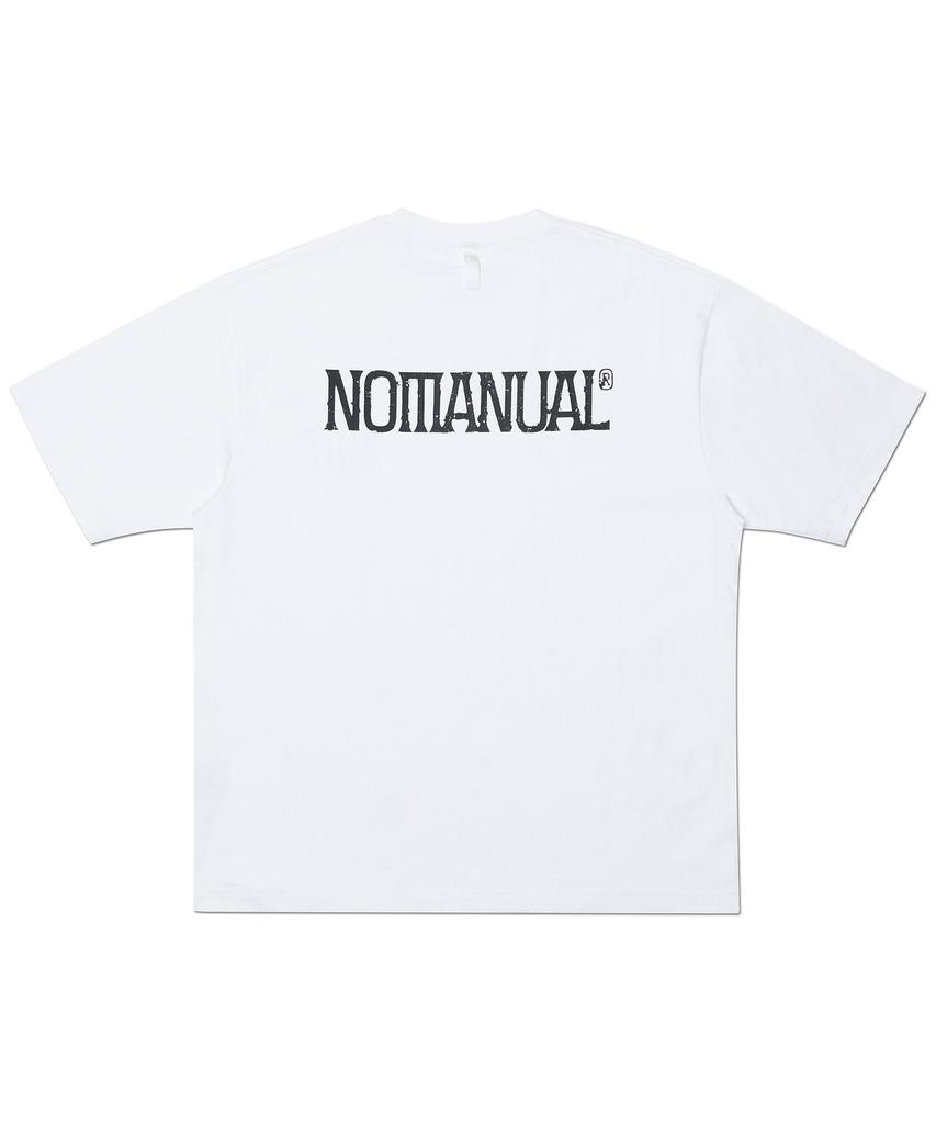 Nomaenyueol Two Face Logo T-Shirt - White