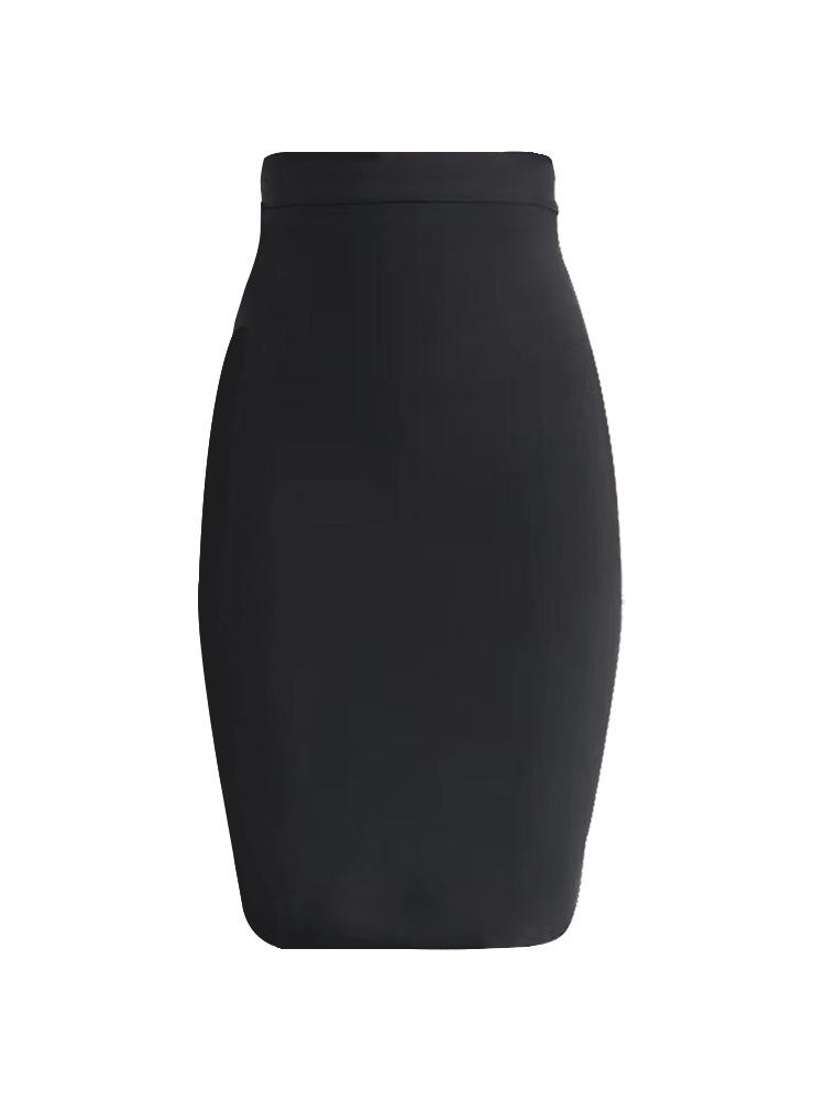 

Миди-юбка А-силуэта класса люкс: Осенне-зимняя облегающая бандажная юбка для женщин Medium