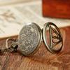 Vintage Pocket Watch Collection Triangular Quartz Universal Casual Vintage Pendant Pocket Watch