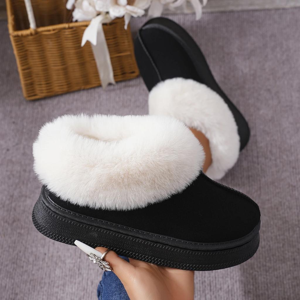 Fashion Winter Brown Short Boots New Platform Shoes Push Size Ankle Boots for Women Waterproof and Warm Snow Boots