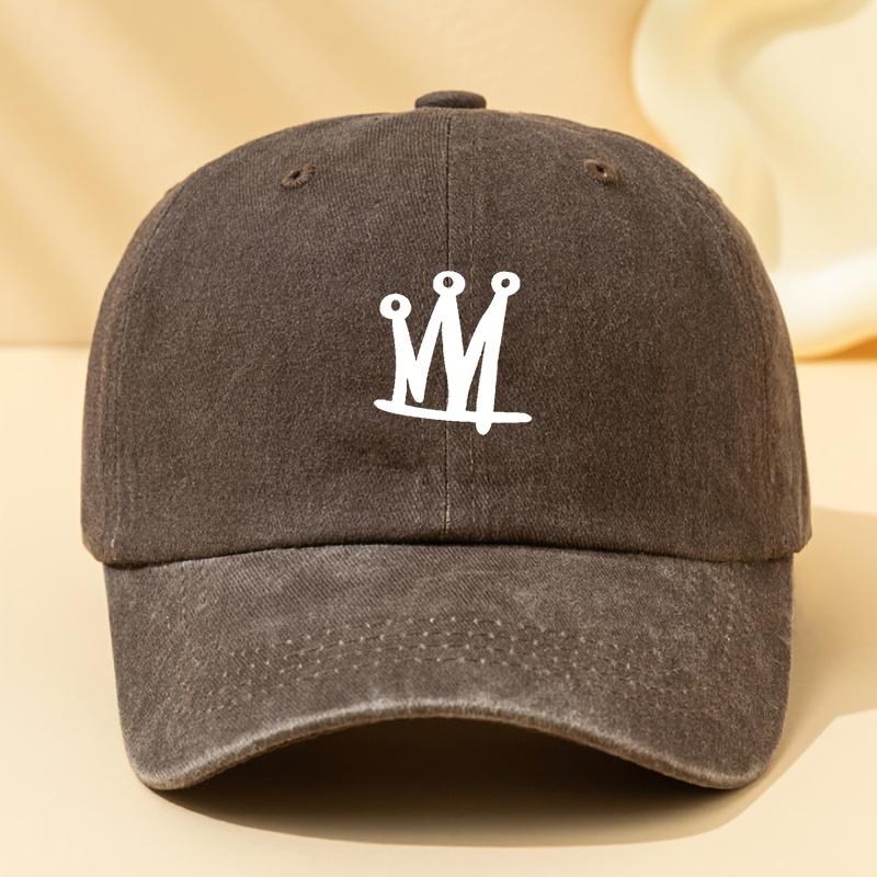 Washed Printed Baseball Cap Suitable for Men and Women, Adjustable Outdoor Casual Cap, Lightweight, Breathable and Comfortable