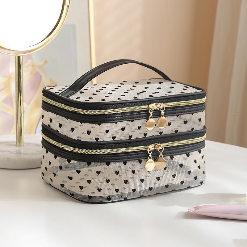 Tragbare Atmungsaktive Netz-Make-up-Tasche - Outdoor-Reise-Kosmetikaufbewahrung
