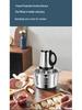Stainless Steel Electric Meat Grinder & Multi-function Food Processor with Dough Kneading, Garlic Paste, and Vegetable Shredder
