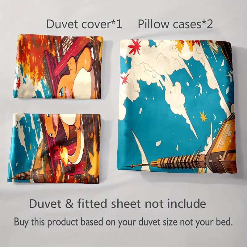 Cartoon-themed Autumn. Bedding Duvet Cover Sets Duvet Covers Pillowcases Gifts (1 * Duvet Cover 2 * Pillowcases, Without Duvet Insert)