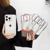 One-piece Transparent Two-color Spliced Apple 16Promax Phone Case, Suitable for Iphone15, Detachable 14 Ultra-thin Case