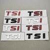 3D ABS Car Logo TSI Emblem for VW Car Rear Trunk Badge Chrome Black Self-Adhesive Letters Sticker Accessories