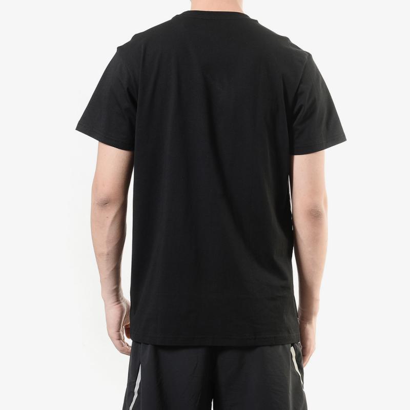 Men's Adidas T-Shirts Men's Black Crew Neck Moderate Straight Fit