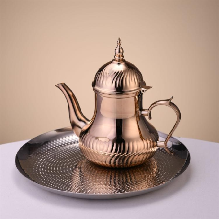 Premium Nonrust Steel 1.4 Liter Arabic Coffee Pots With Easy To Clean Finishes Large Capacity Tea Container