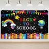 Mocsicka Back To School Decorations Welcome Back To School Backdrop