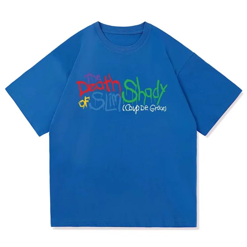 Eminem The Death of Slim Shady Renaissance T Shirt MenWomen Harajuku Hip Hop Tshirt Unisex High Quality Cotton Tees Shirts Tops