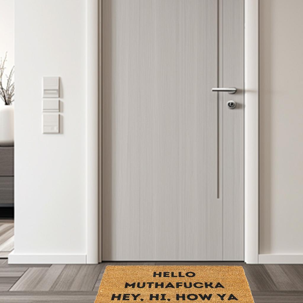 Funny English Door Mat  Door Rug Entrance Front Door Outdoor Entrance Porch Mat  Polyester Floor Mat
