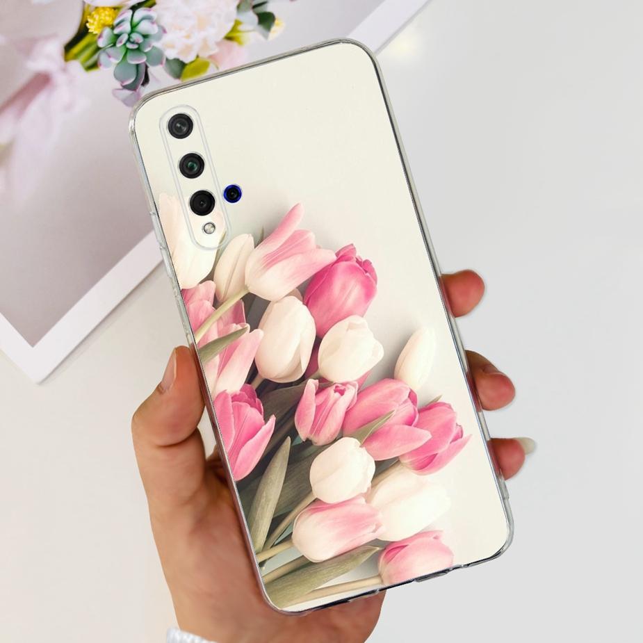 For Huawei Honor 20 Case YAL-L21 YAL-AL00 Luxury Painted Cover Soft Silicone Phone Case For Huawei Nova 5T Nova5T Honor20 Bumper
