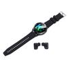 2 in 1 Smart Watch with Earbuds Flip Cover Ultra Thin Metal Case IP67 NFC Function Weather Forecast for Android 4.4 and
