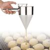 Stainless Steel Baking Funnel Cake Desserts Cooking Tools with Rack for Home Kitchen Bakery Use
