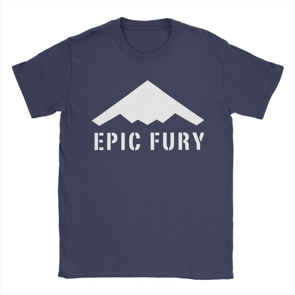 Operation Epic Fury 2026 Unisexs T Shirt Vintage Tee Shirt Short Sleeve Round Collar TShirts 100 Cotton Unique Clothes