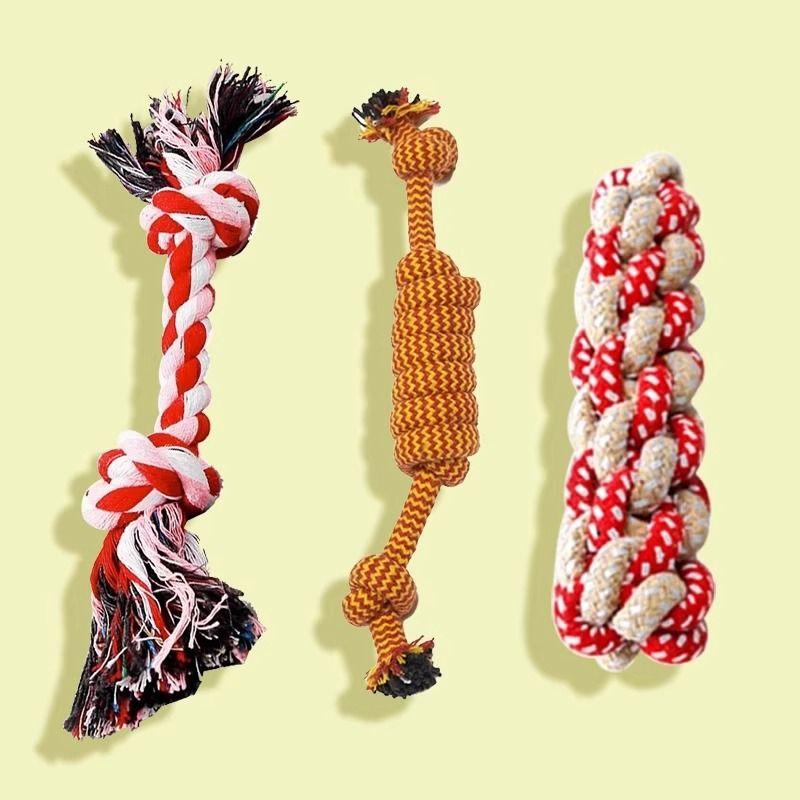

Dog Toy Gift Bag Sound Grinding Relieving Stuffy Handy Gadget Bite-Resistant Carrot Teddy Bichon Pet All Products Three-piece knot set