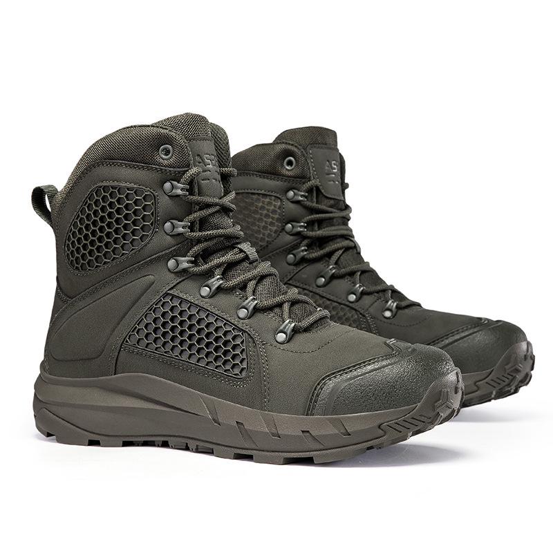 

Tactical Off-road High-top Combat and Hiking Boots - 2025 Non-slip Military Style for Hunting 42 армия зеленый