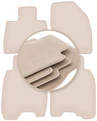 PREMIUM Beige Floor Mats For: Honda Civic VIII Hatchback 2006-2012