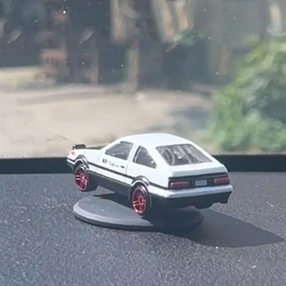 AE86 Auto Drift Rotating Alloy Car Model Turning Gyroscope Car Interior Center Console Classic Decorative Ornaments Holiday Gift